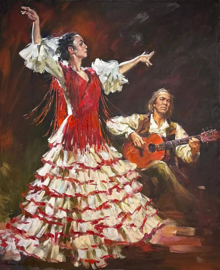 Andrew (Andres) Baturo - "Dance" Original Oil on Canvas