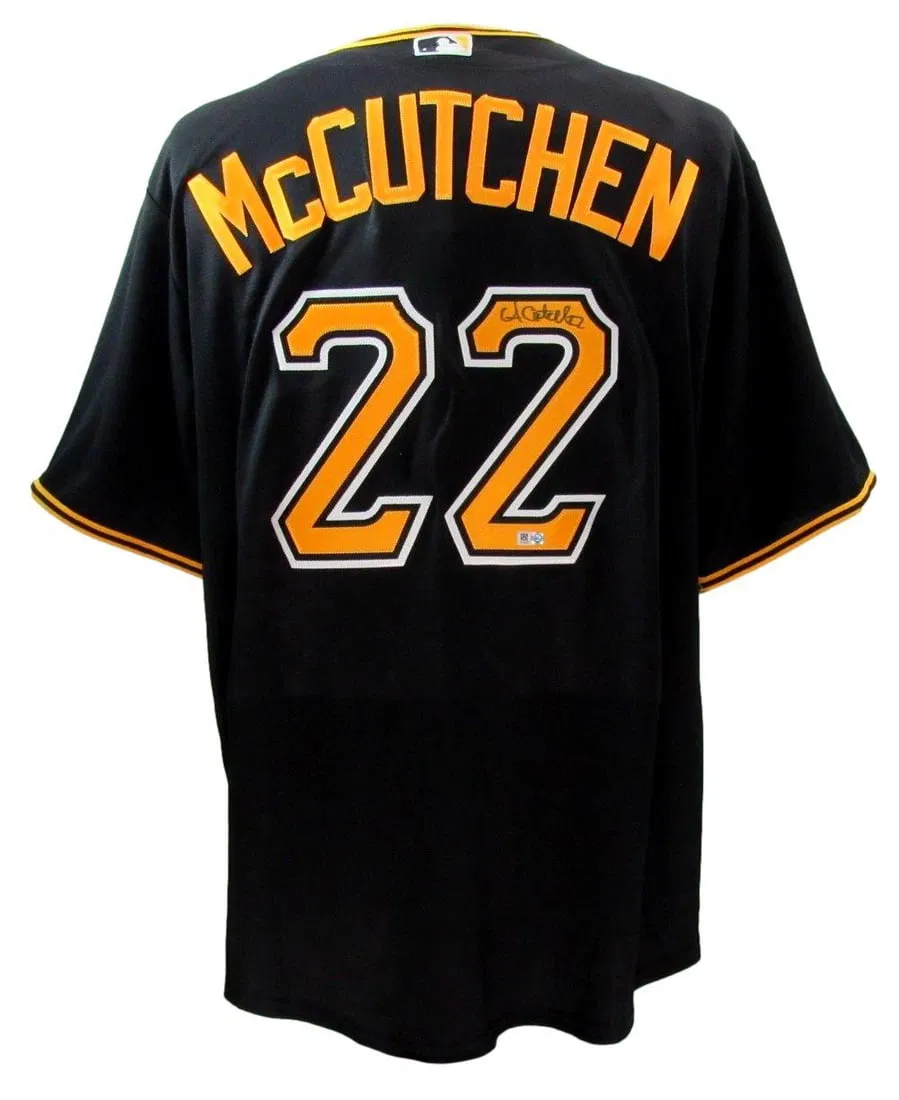 Andrew McCutchen Signed Black Nike Pirates Jersey XL Hunt Hologram