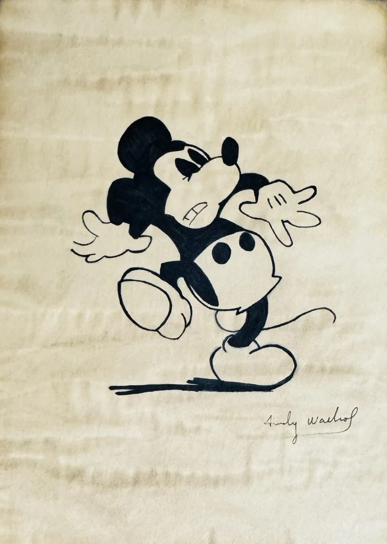 Andy WARHOL (1928-1987), Attribué à. Mickey Mouse.
