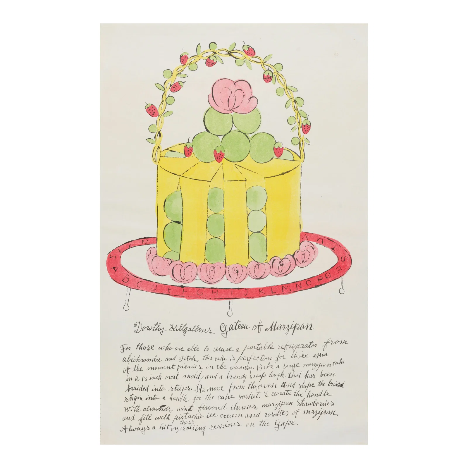 Andy Warhol (1928-1987); Three plates, from Wild Raspberries; (2)