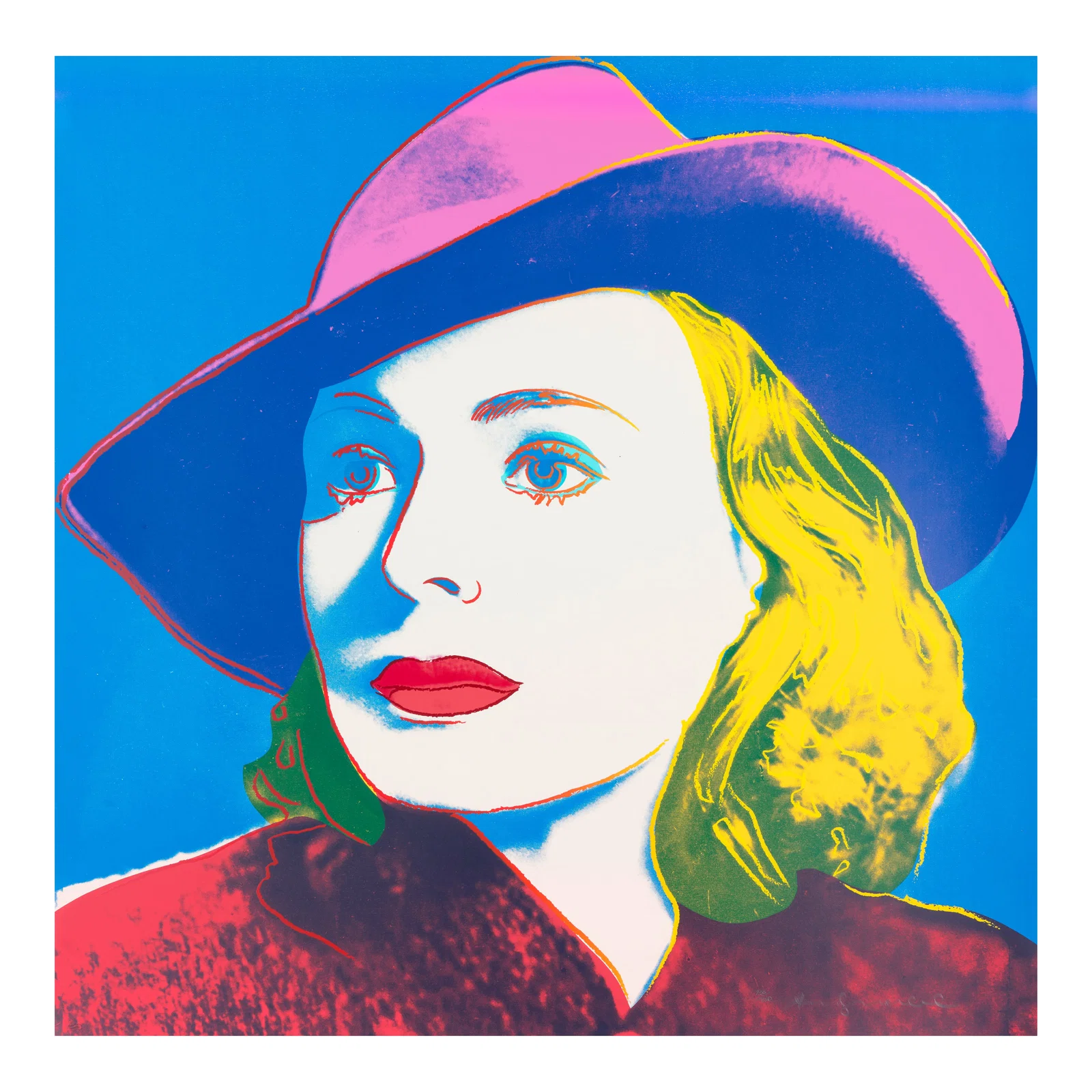 Andy Warhol (1928-1987); With Hat, from Ingrid Bergman;