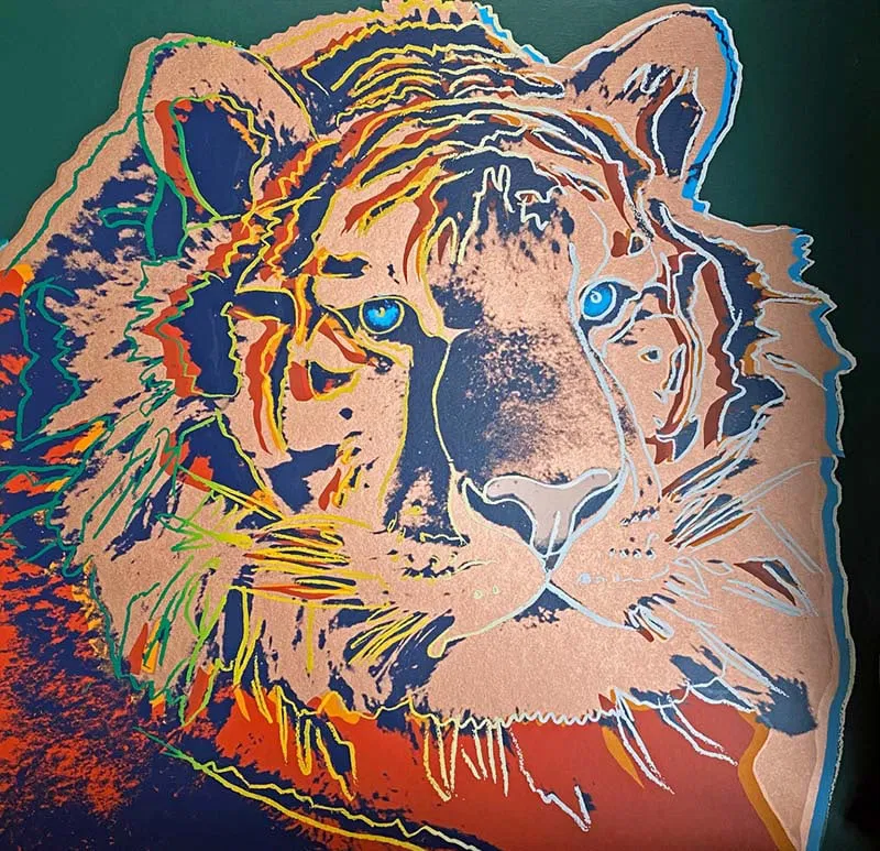 Andy Warhol (American 1928-1987) Screenprint Serigraph Siberian Tiger 1983 from the Endangered