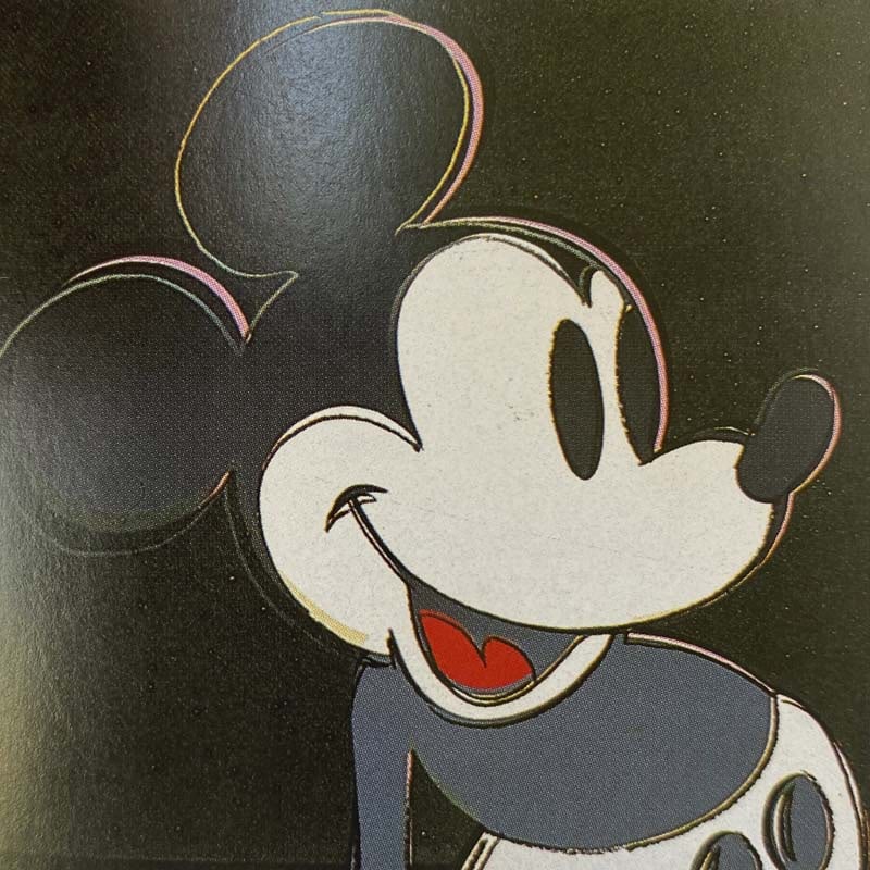 Andy Warhol (American 1928-1987) Screenprint Serigraph with Diamond Dust Mickey Mouse 1981