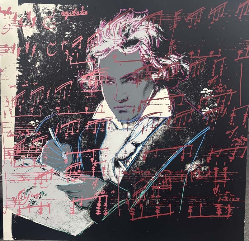Andy Warhol (American 1928-1987) Serigraph Beethoven 1983