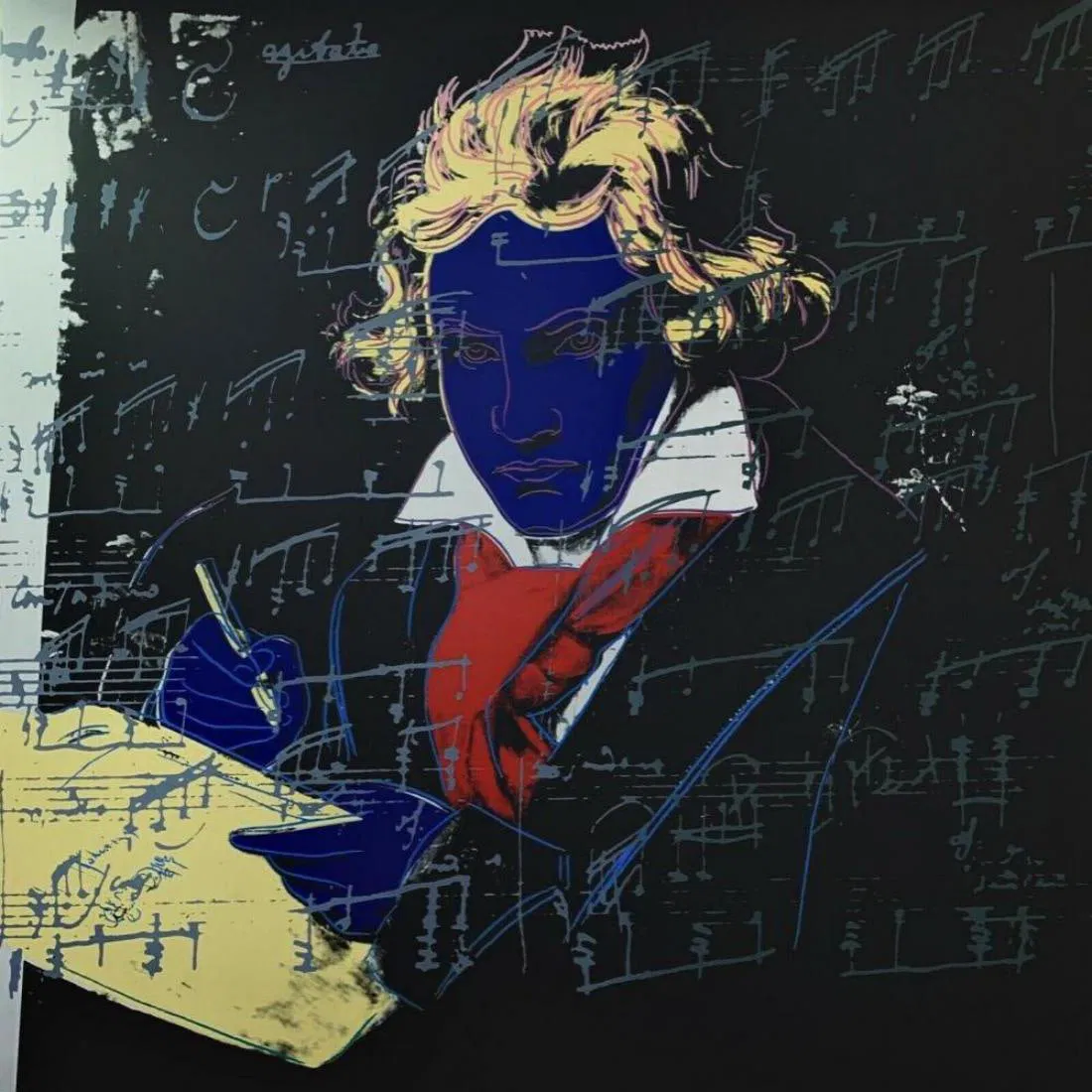Andy Warhol, Beethoven 390 Sunday B Morning Le Serigraph