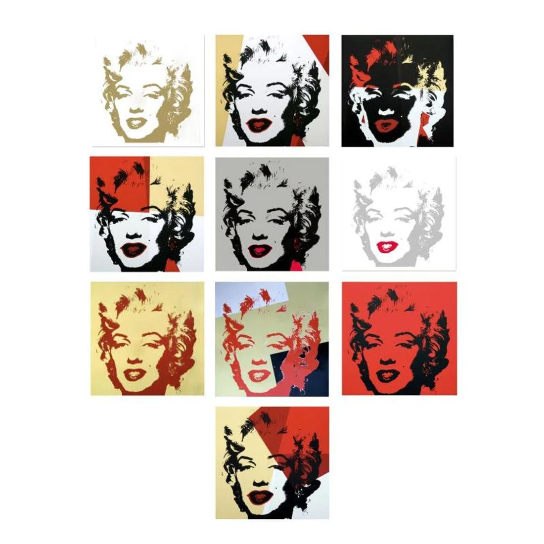 Andy Warhol "Golden Marilyn Portfolio" Limited Edition Suite of 10 Silk Screen Prints from Sunday B