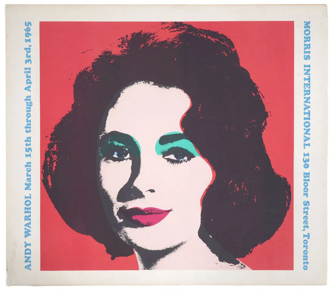 Andy Warhol Morris Gallery 1965 Exhibition Poster