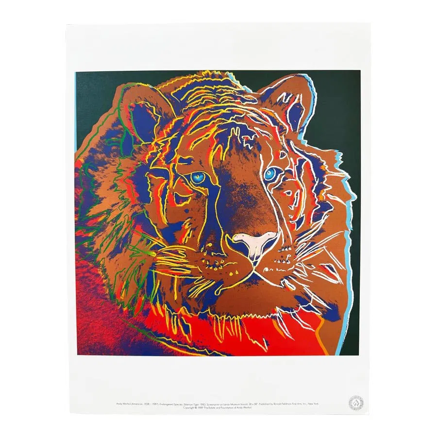Andy Warhol Pop Art Siberian Tiger 1983
