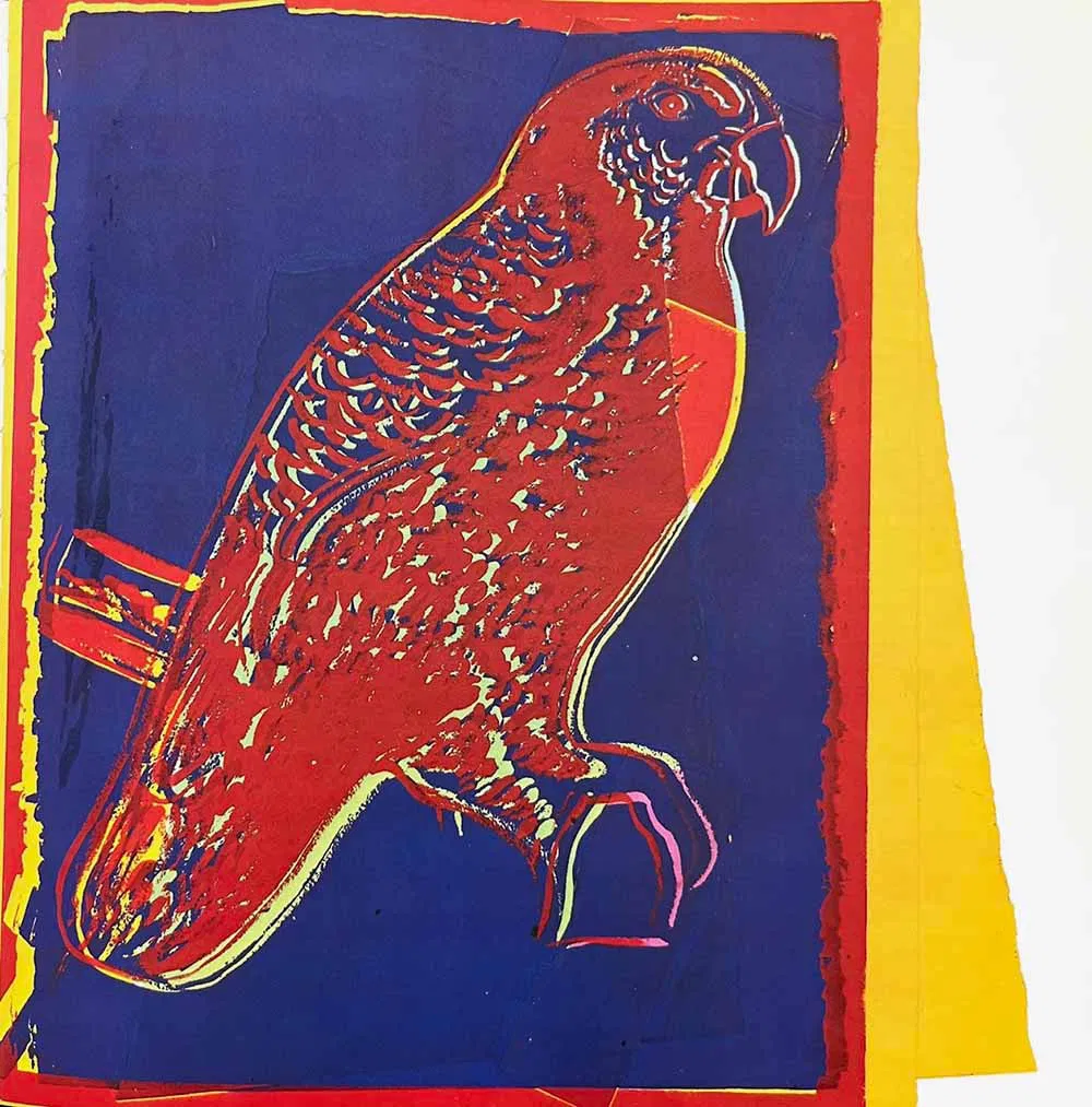 Andy Warhol Puerto Rican Parrot 1986 Vanishing Animals