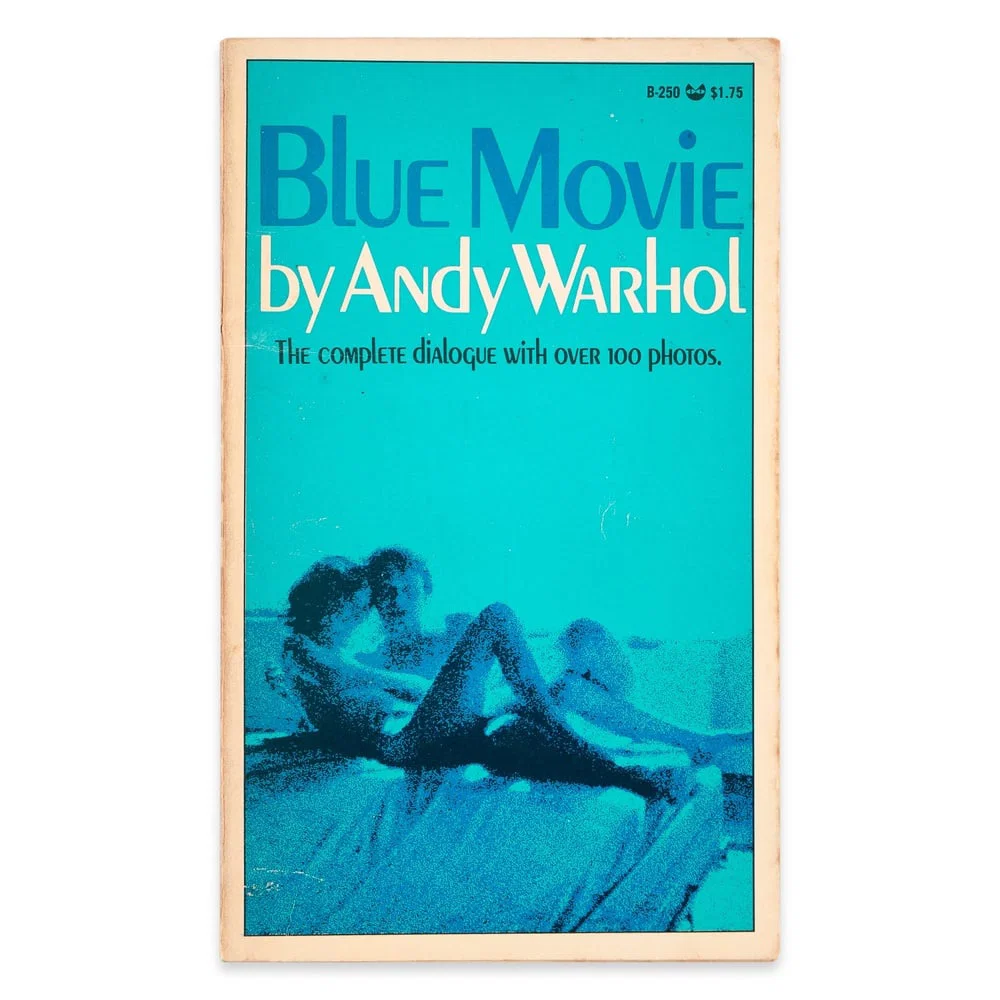 ANDY WARHOL SIGNED "BLUE MOVIE" BOOK