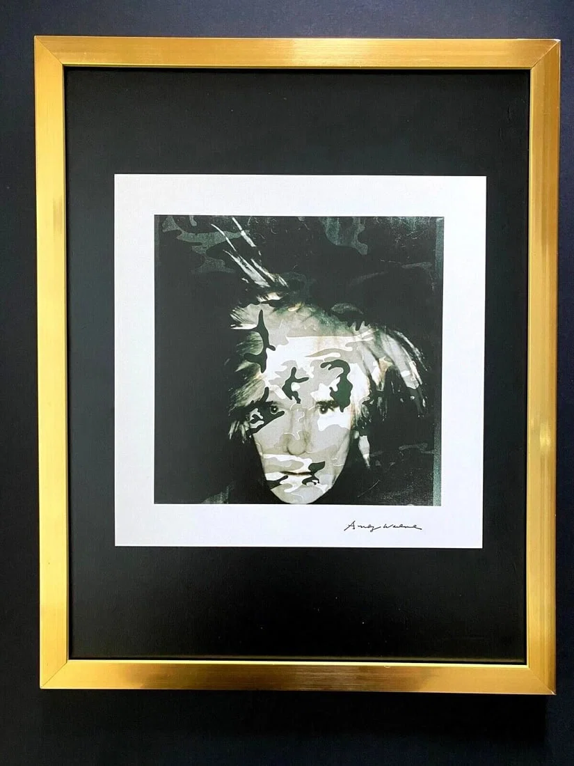 Andy Warhol | Vintage 1984 Self Portrait Print Signed | Mounted and Framed
