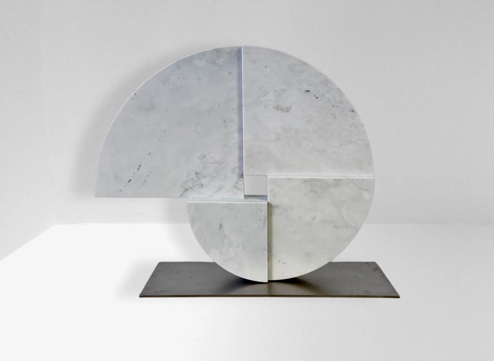 Angelo Mangiarotti Large Marble Sculpture