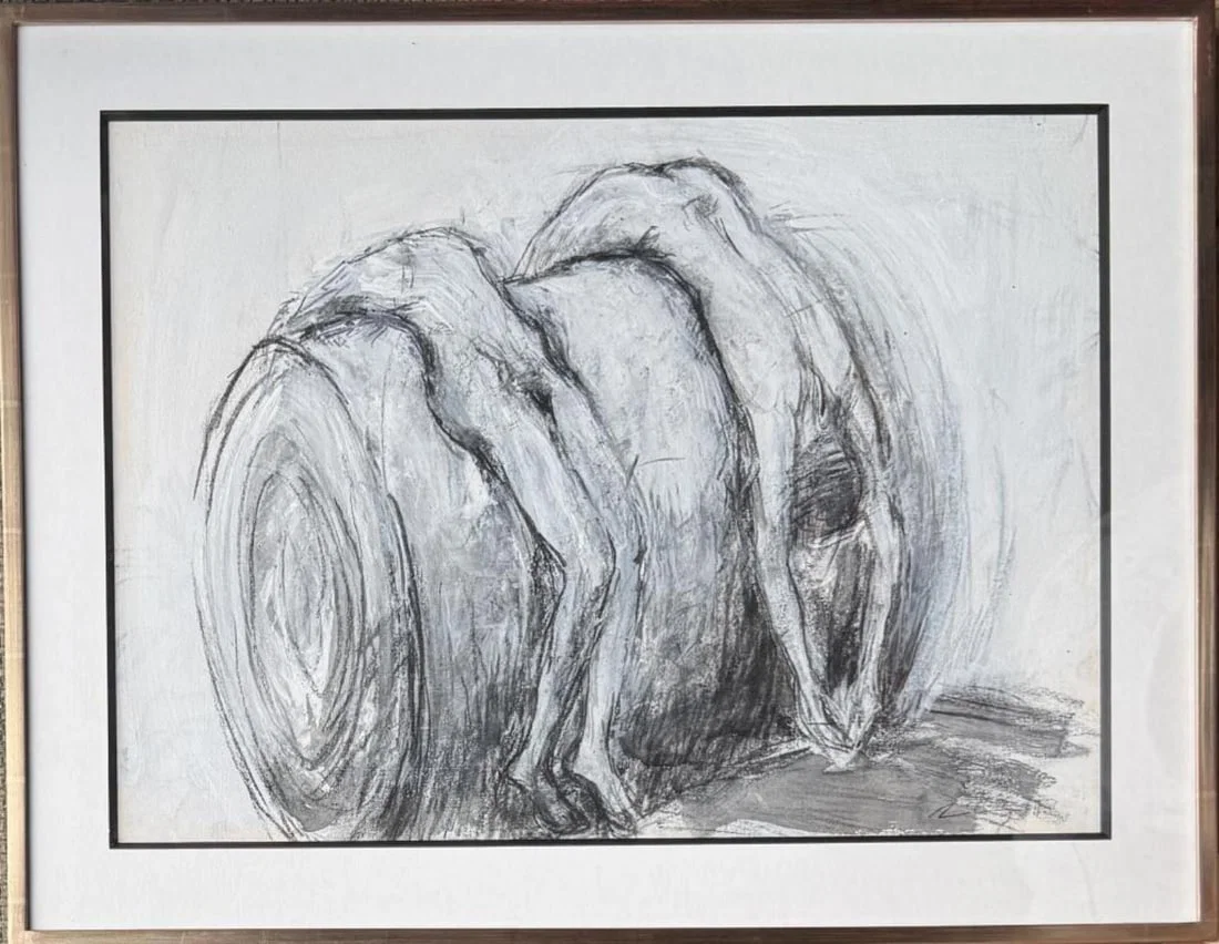 Anki King, Mixed Media on Paper, "Study"