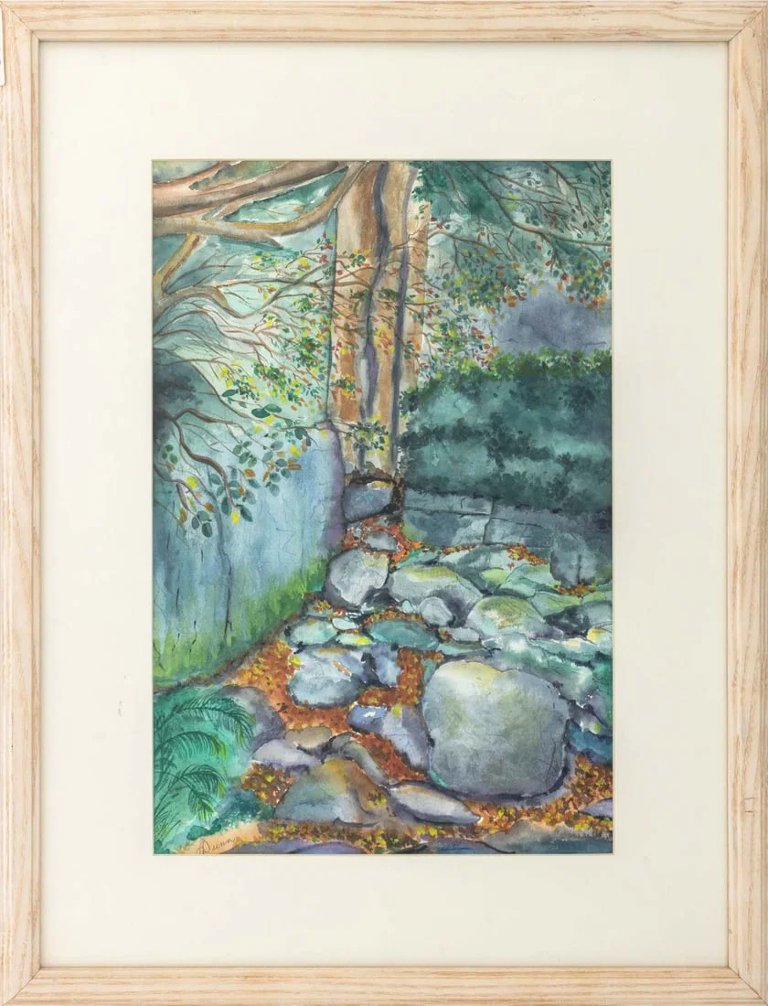 Ann Dunn "Mohawk Mt. Trail, New Paltz" Watercolor