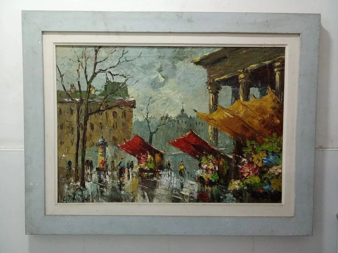 Anna Dubsky - Oil Canvas painting / French Landscape