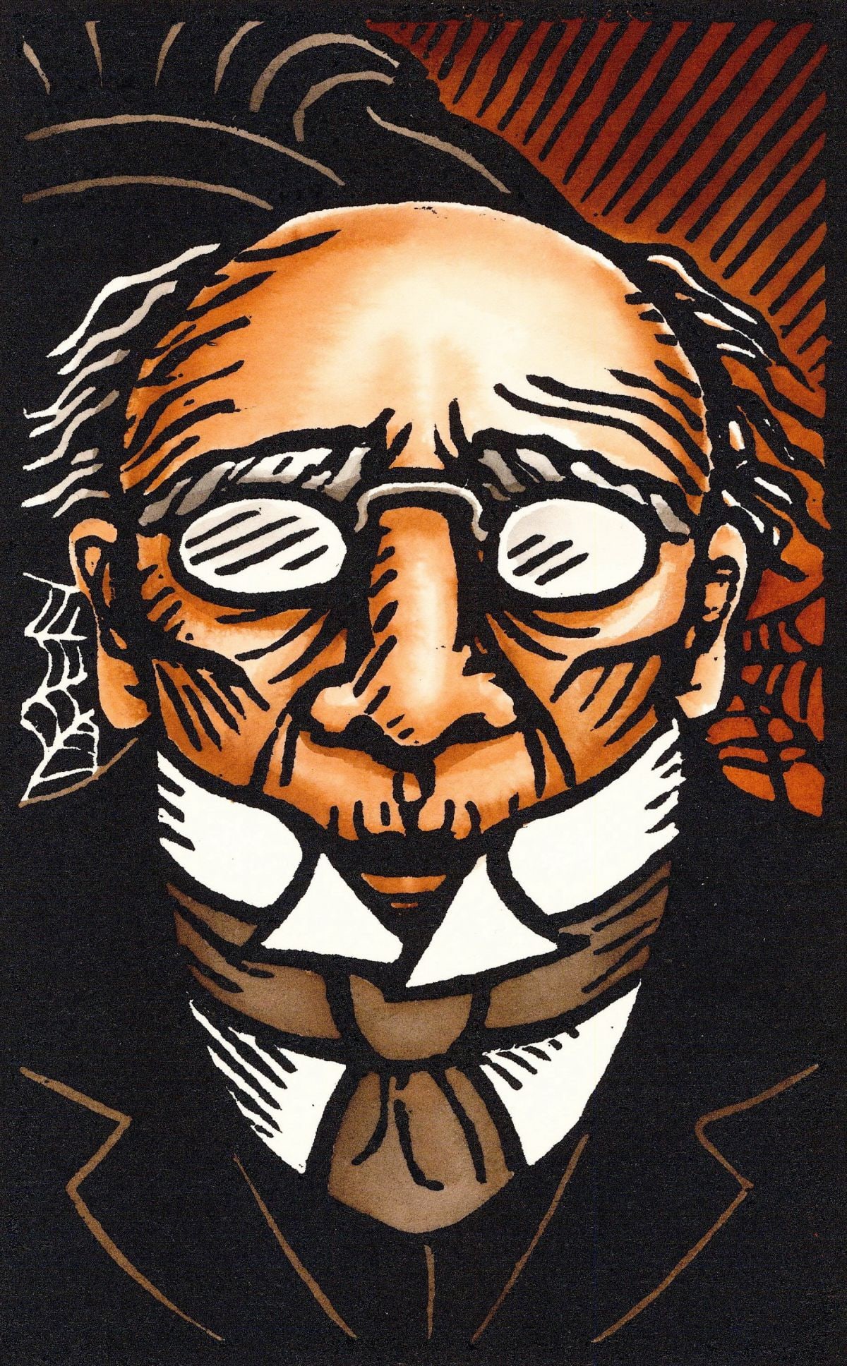 Anne Bascove (NY,b 1946) watercolor painting