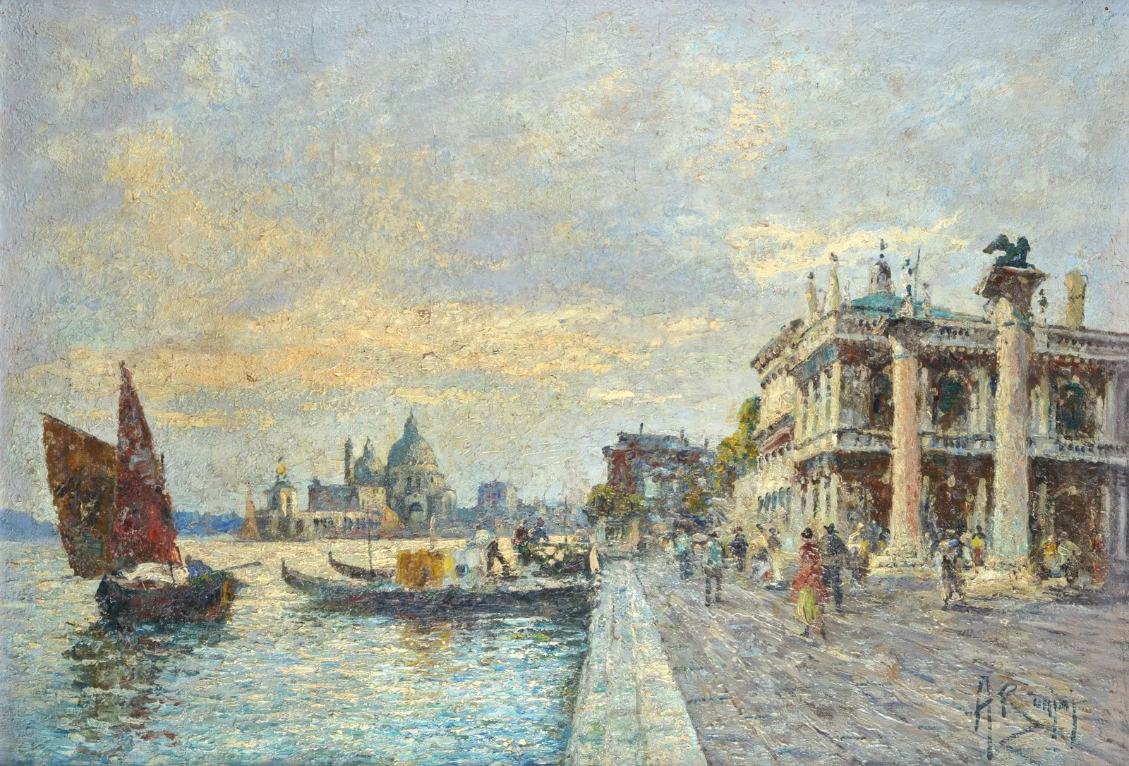 Anonimo, XIX - XX sec. - Veduta di Venezia