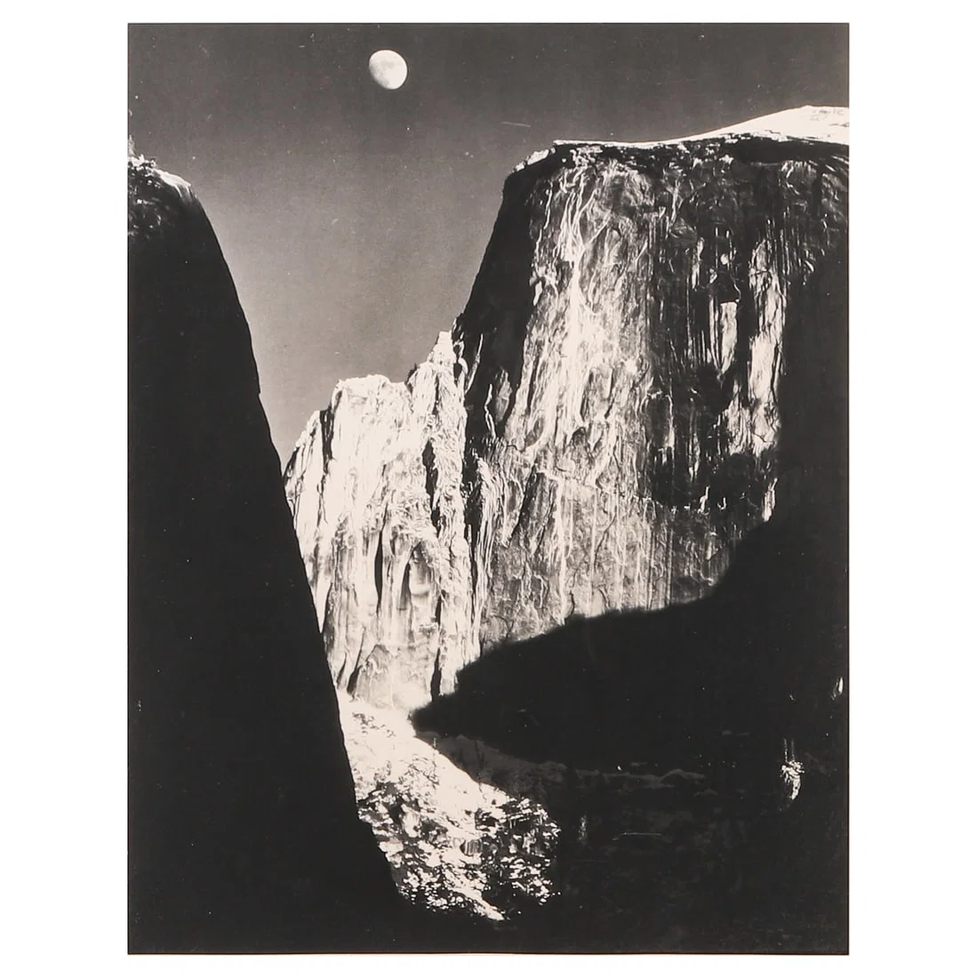 ANSEL ADAMS (1902–1984), MOON AND HALF DOME, YOSEMITE NATIONAL PARK, CALIFORNIA