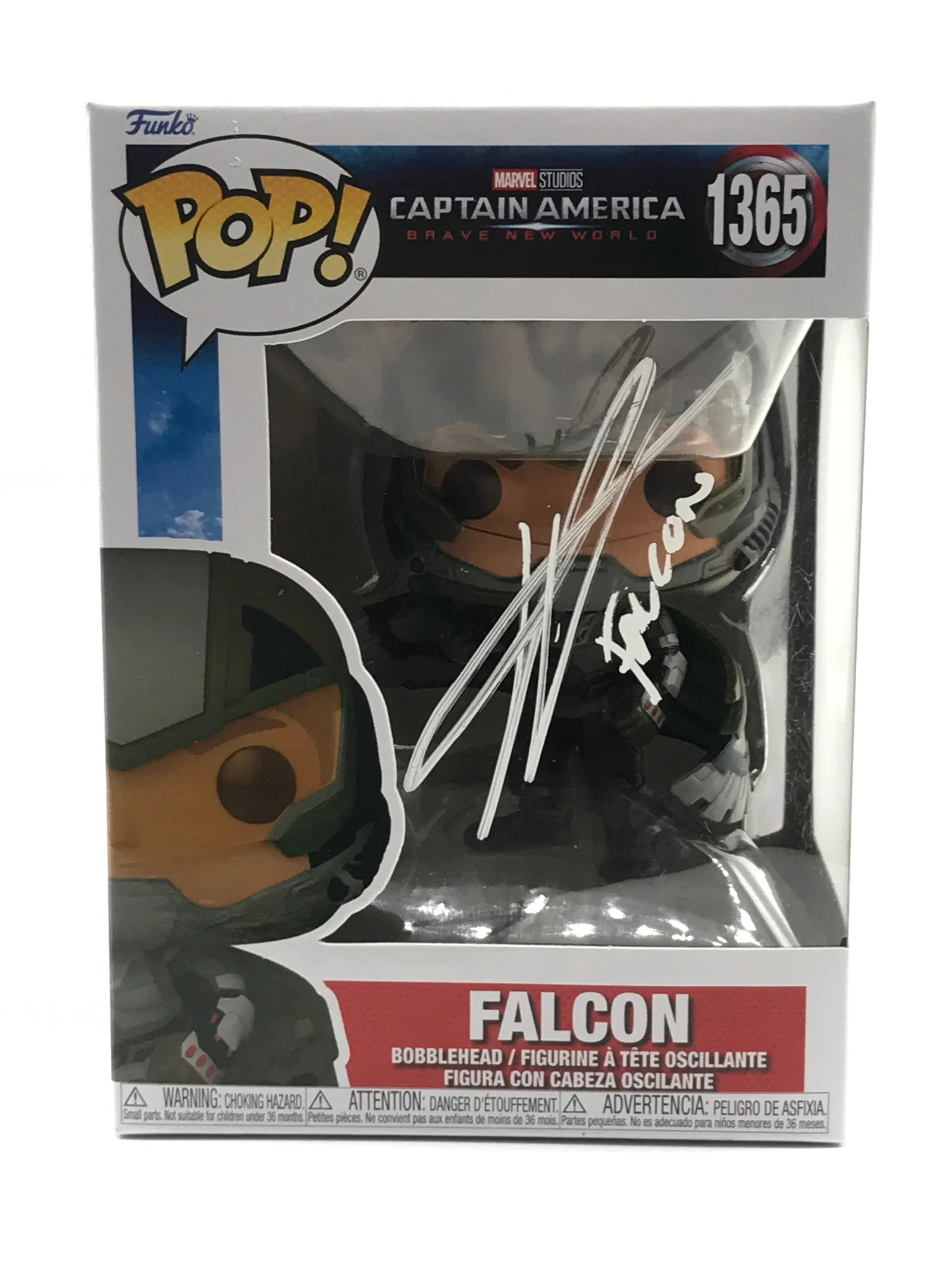 ANTHONY MACKIE SIGNED FALCON FUNKO POP - KB COA