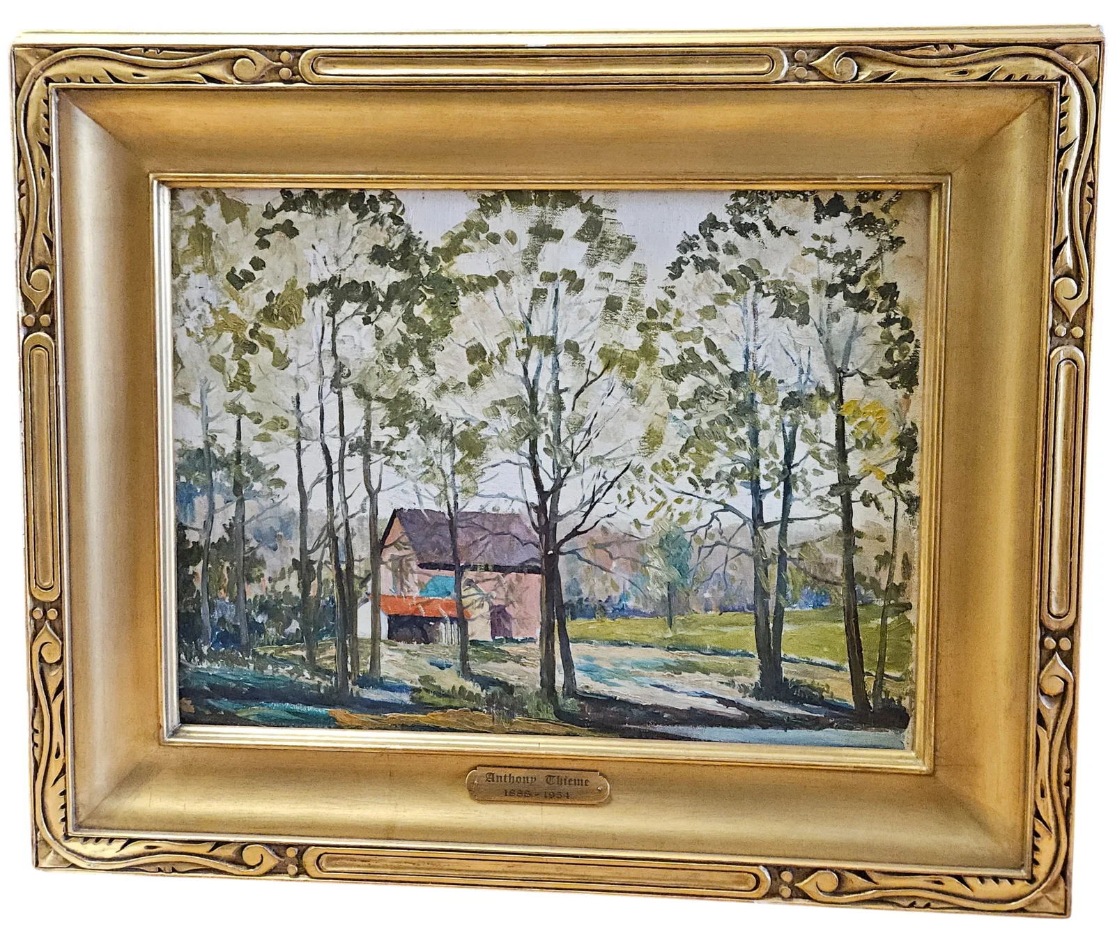 Anthony Thieme House in Rockport Oil on Board