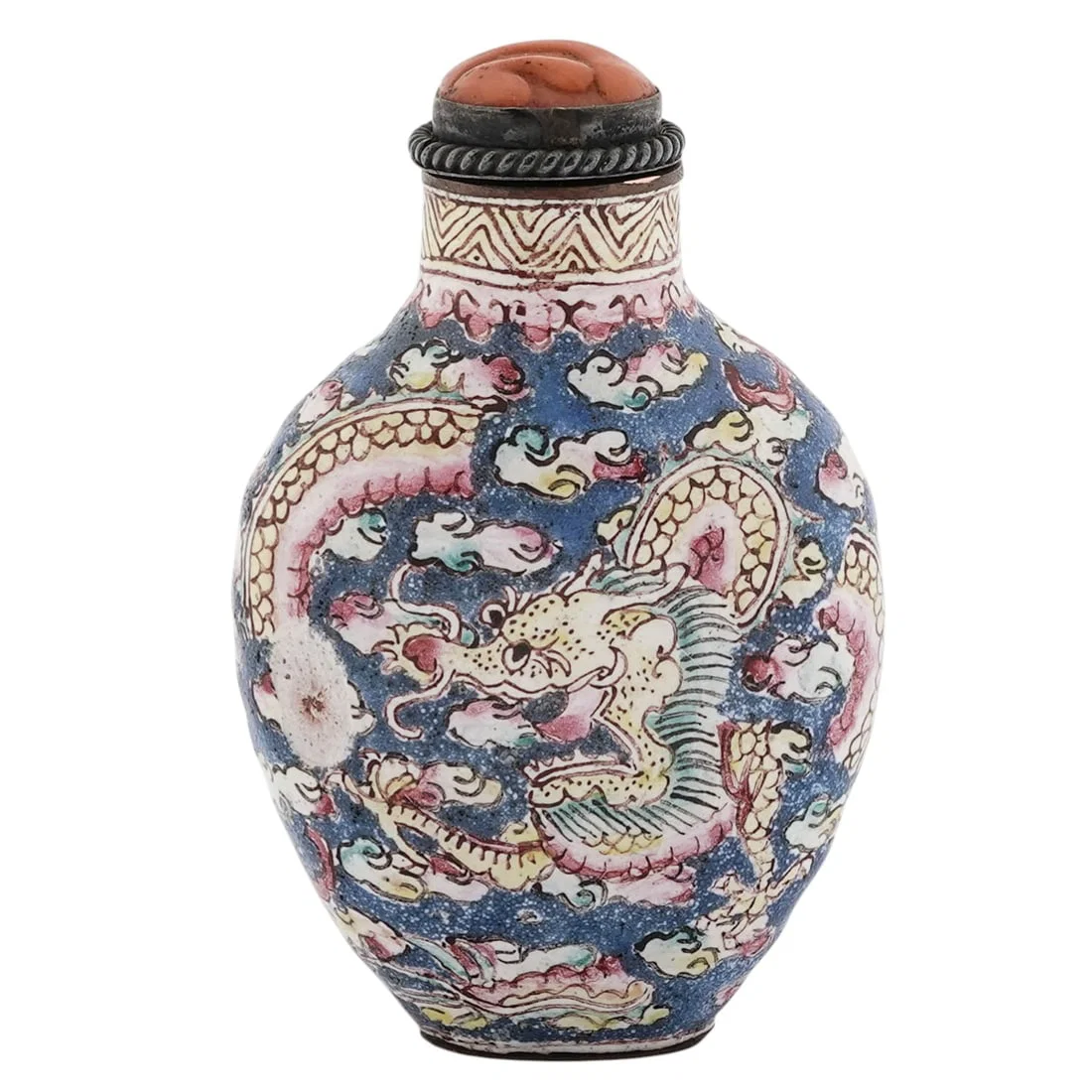 Antique 19th Cent. Chinese Enamel Snuff Bottle