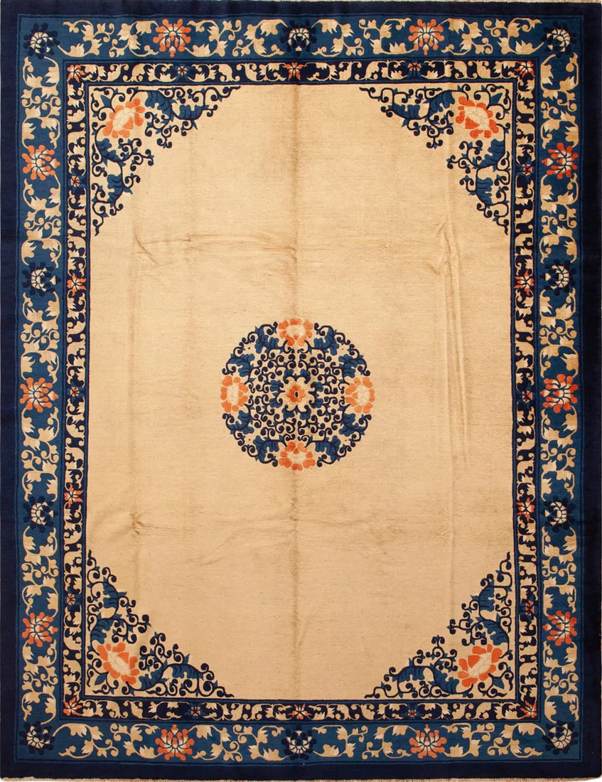 Antique Chinese Peking Rug 11 ft 6 in x 9 ft (3.5 m x 2.74 m)
