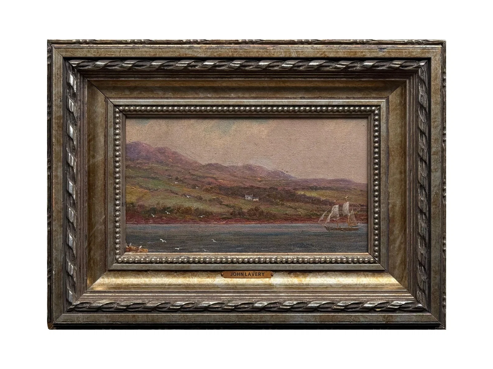 ANTIQUE EUROPEAN OIL PAINTING ATTR JOHN LAVERY