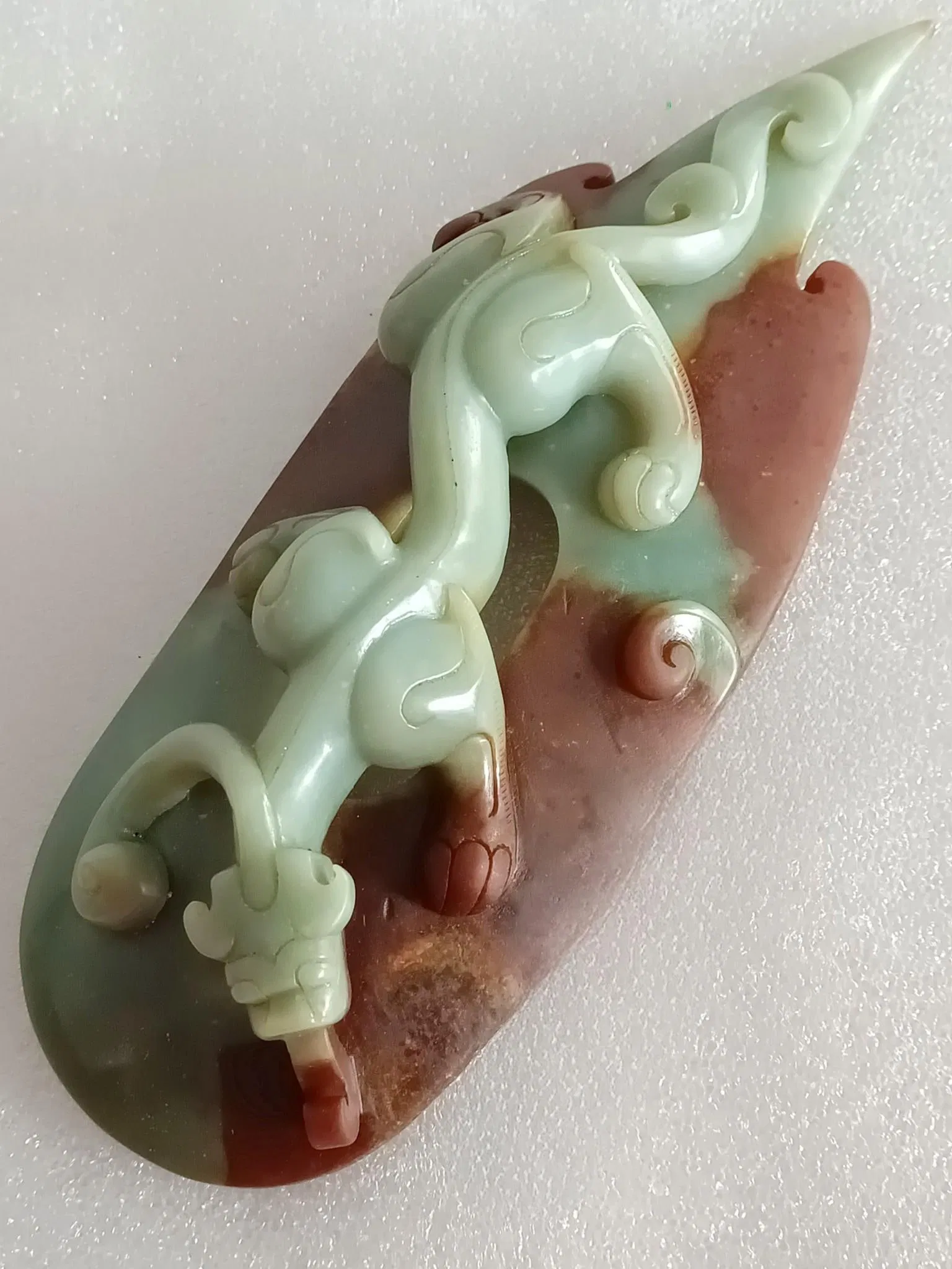 Antique Hetian jade carvings from the old collection