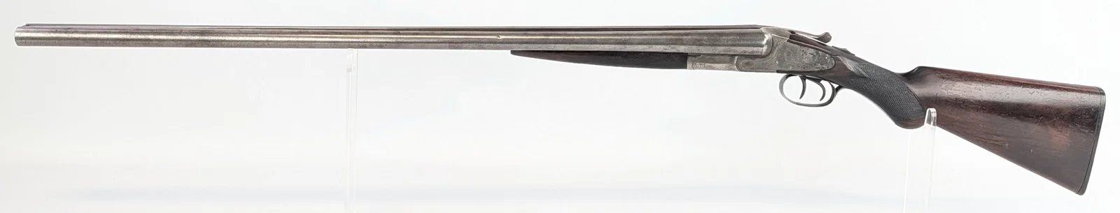 Antique L.C. Smith Twist Damascus 12 Ga SxS Shotgun