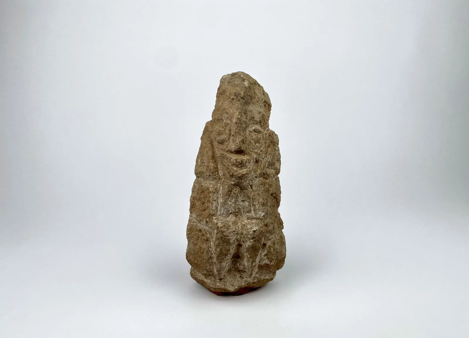 Antique Limestone Figural Carving, c. 14th-16th Century