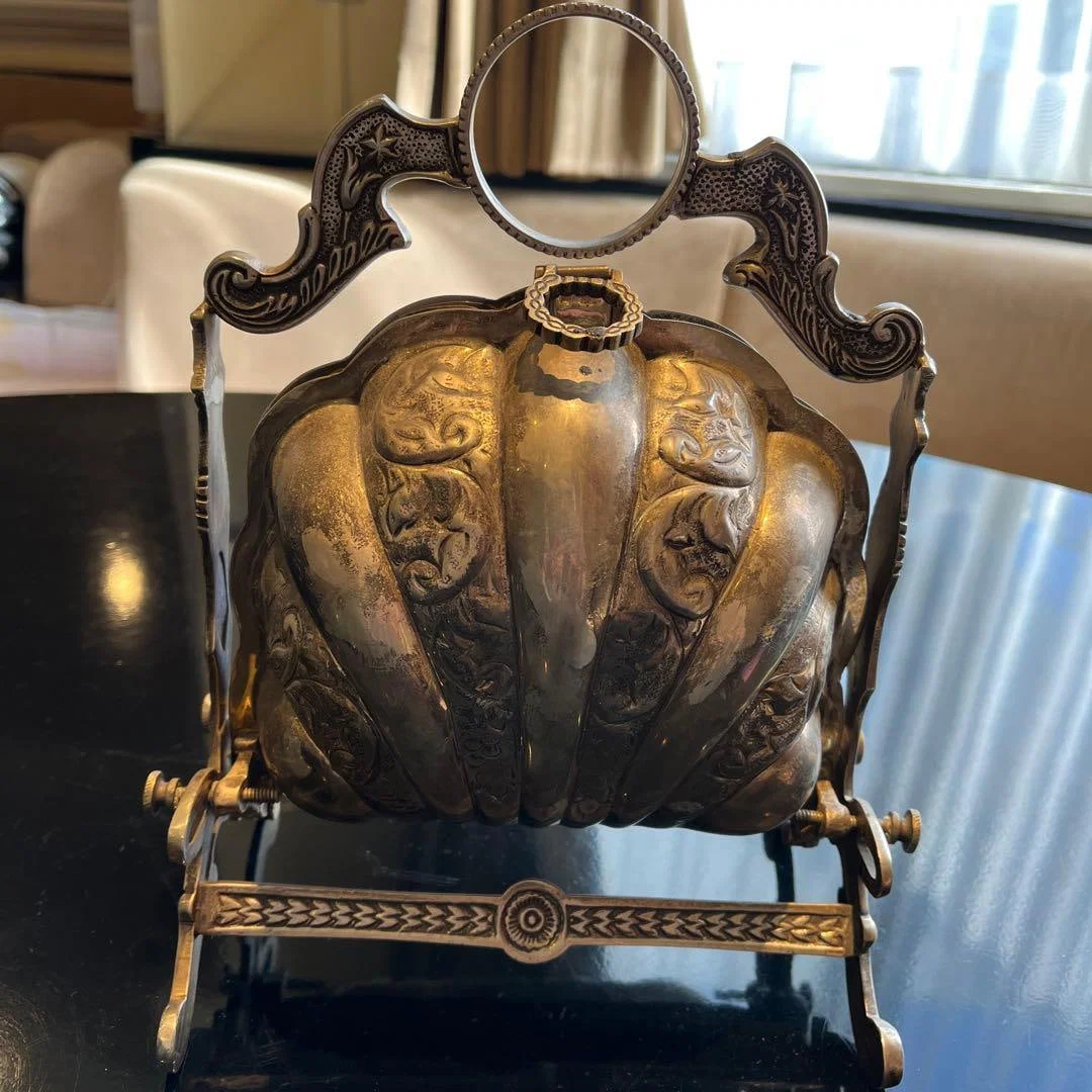 Antique Silver Biscuit Box