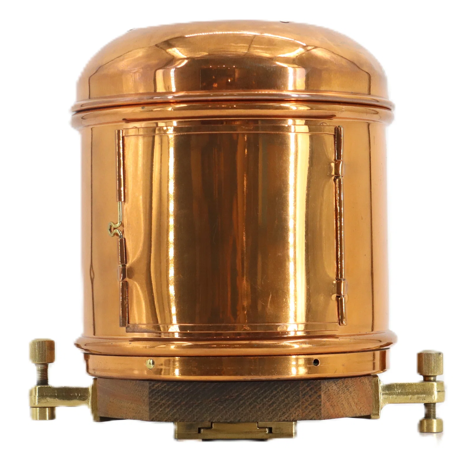 Antique W. M. Welch Model 2 U. S. Coast Guard Boat Compass in Copper Case