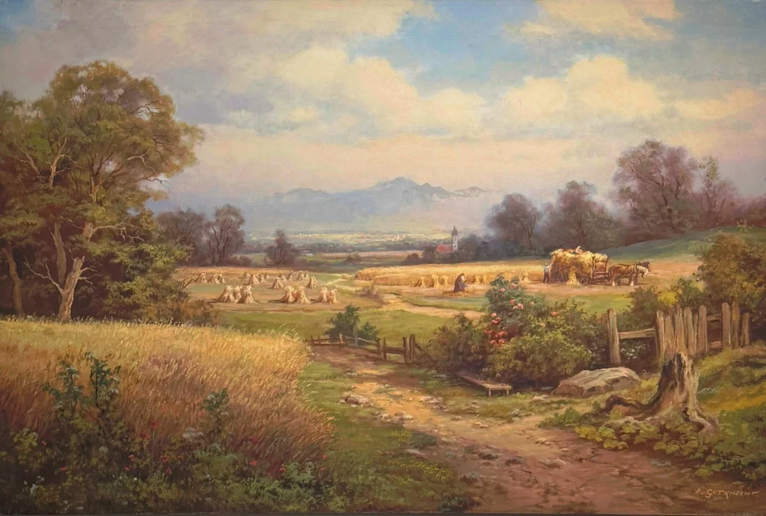 Anton Gutknecht (Untitled) LANDSCAPE Original Oil