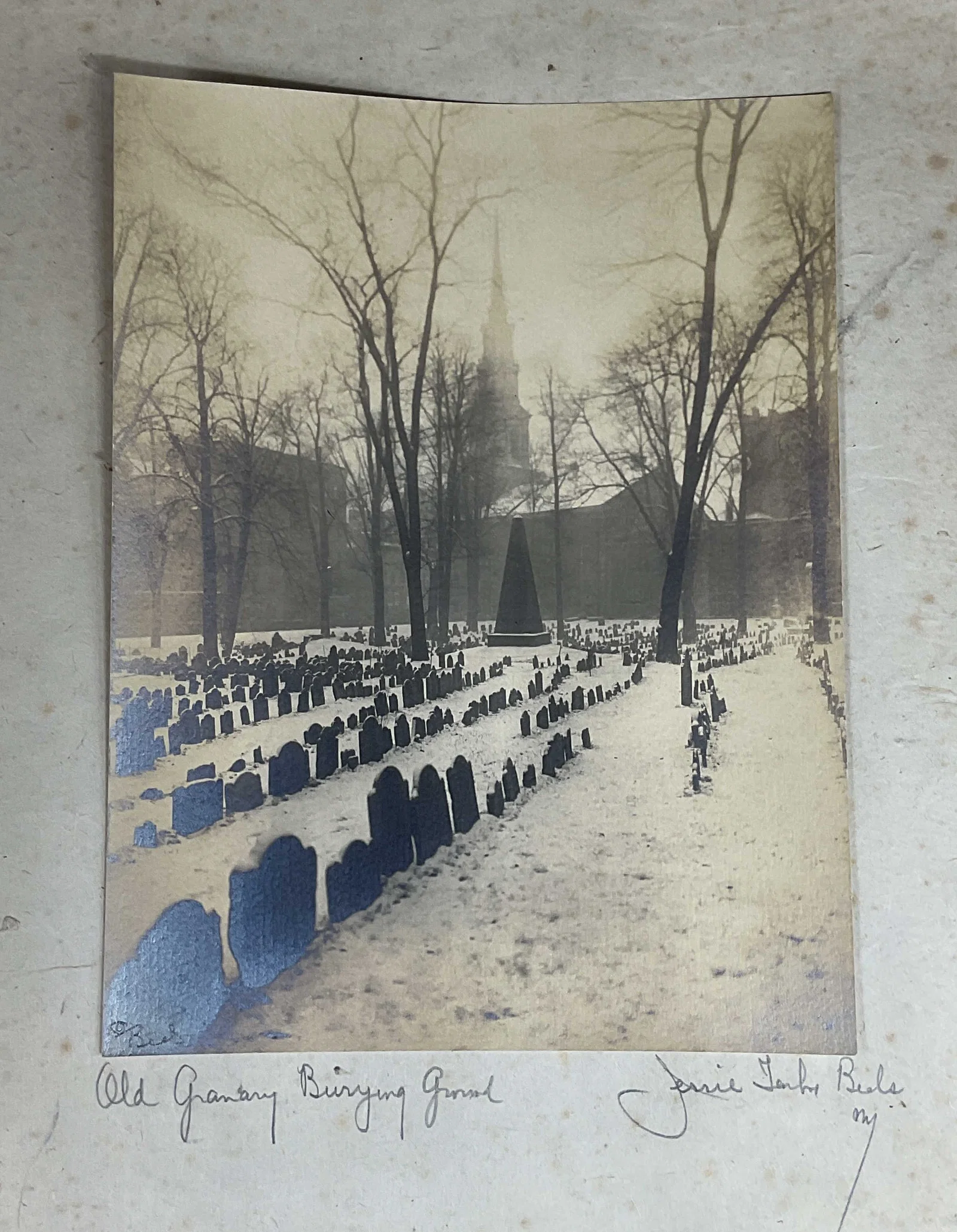 Antq Jessie Tarbox Beals Burying Ground Photo