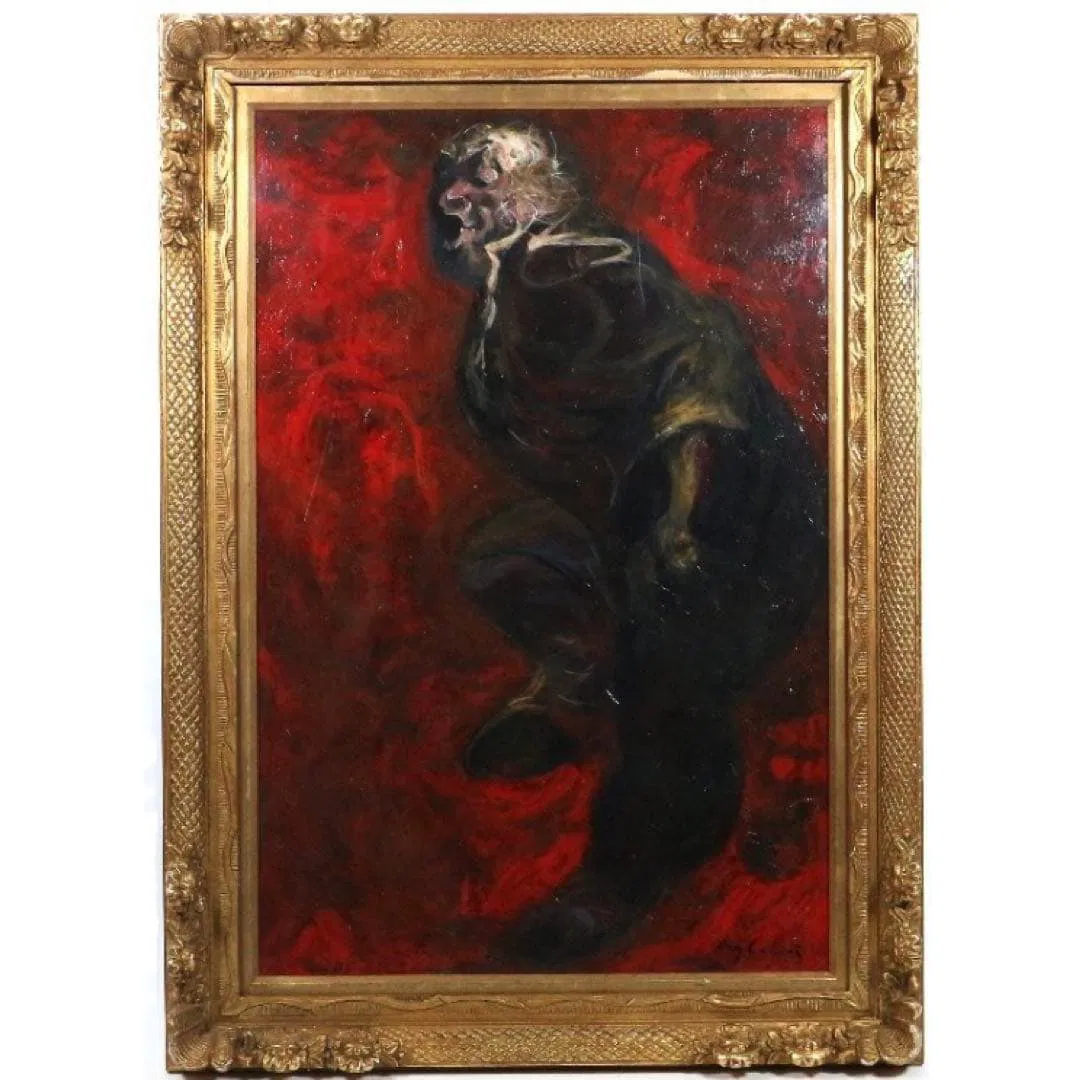 Approximate F30 size reproduction of Rei Kamoi's "Odorikou" oil painting, framed piece, oil