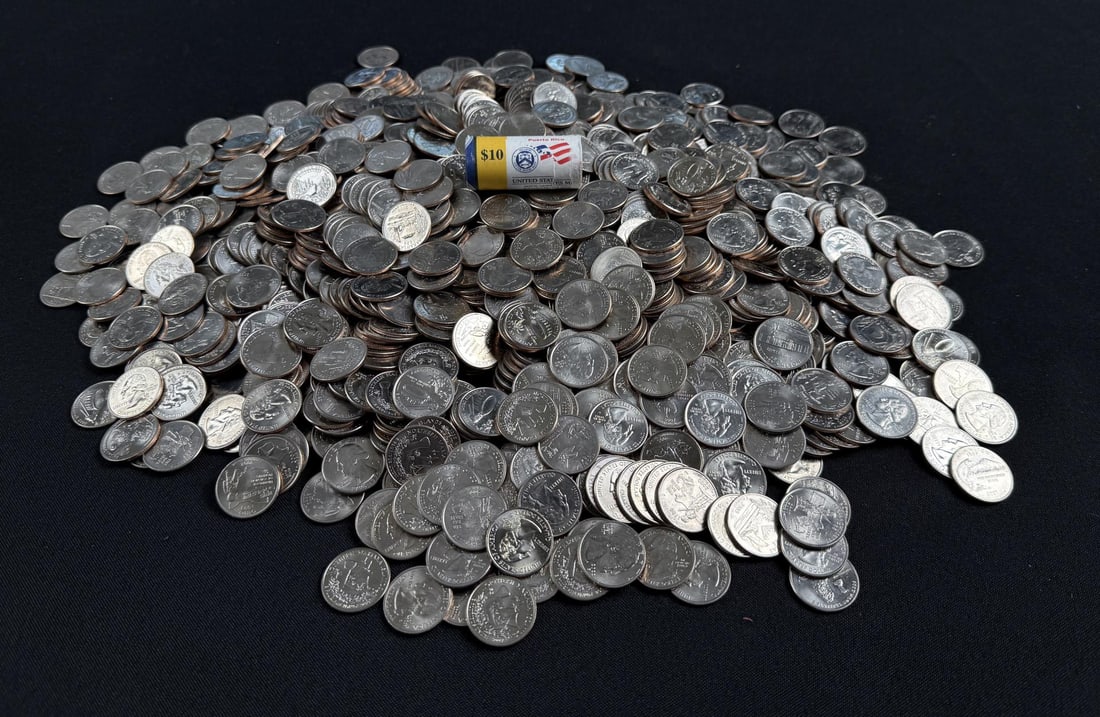 Approximately $285 Face Value US Quarters