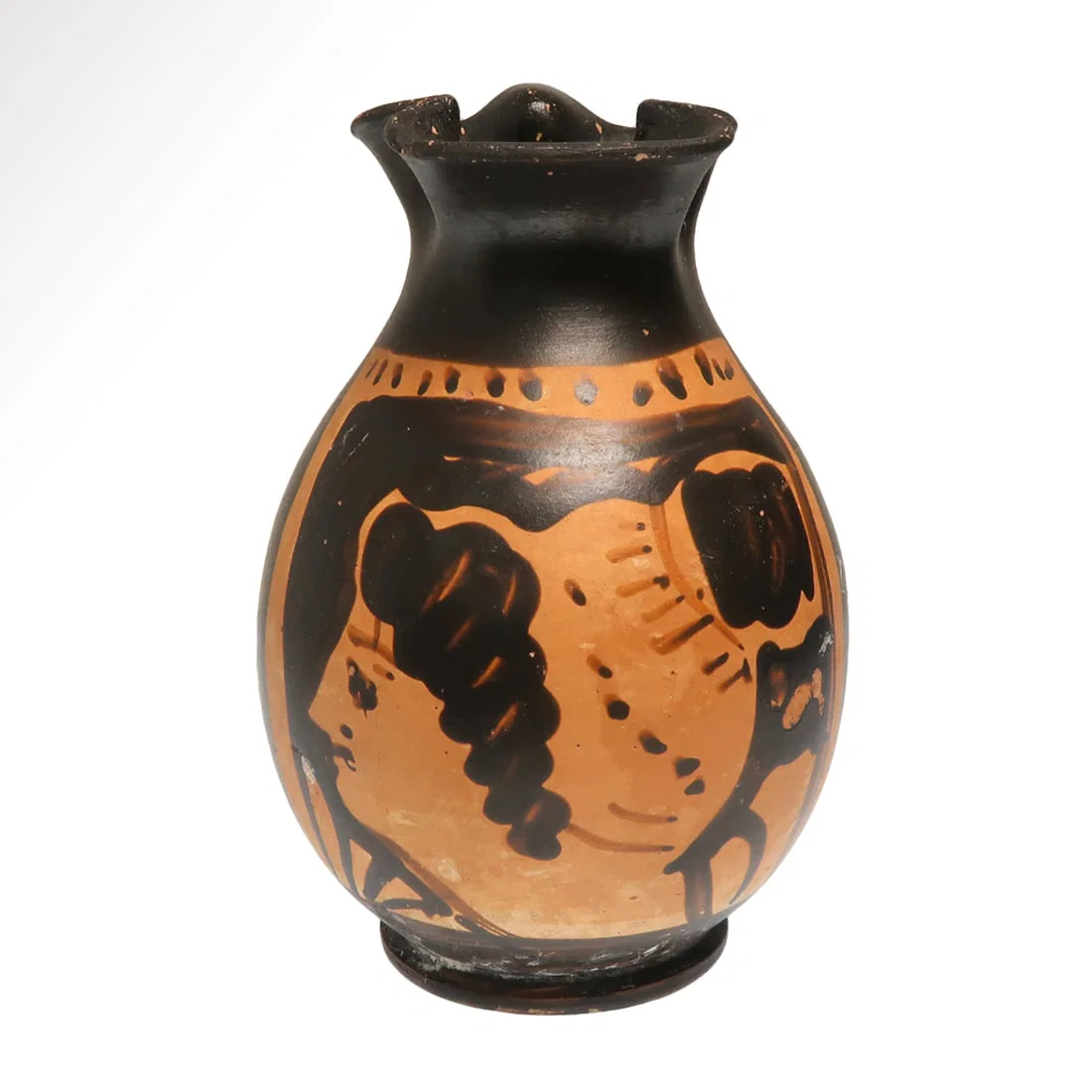 Apulian Red-Figure Chous/Oinochoe, c. 4th Century B.C.