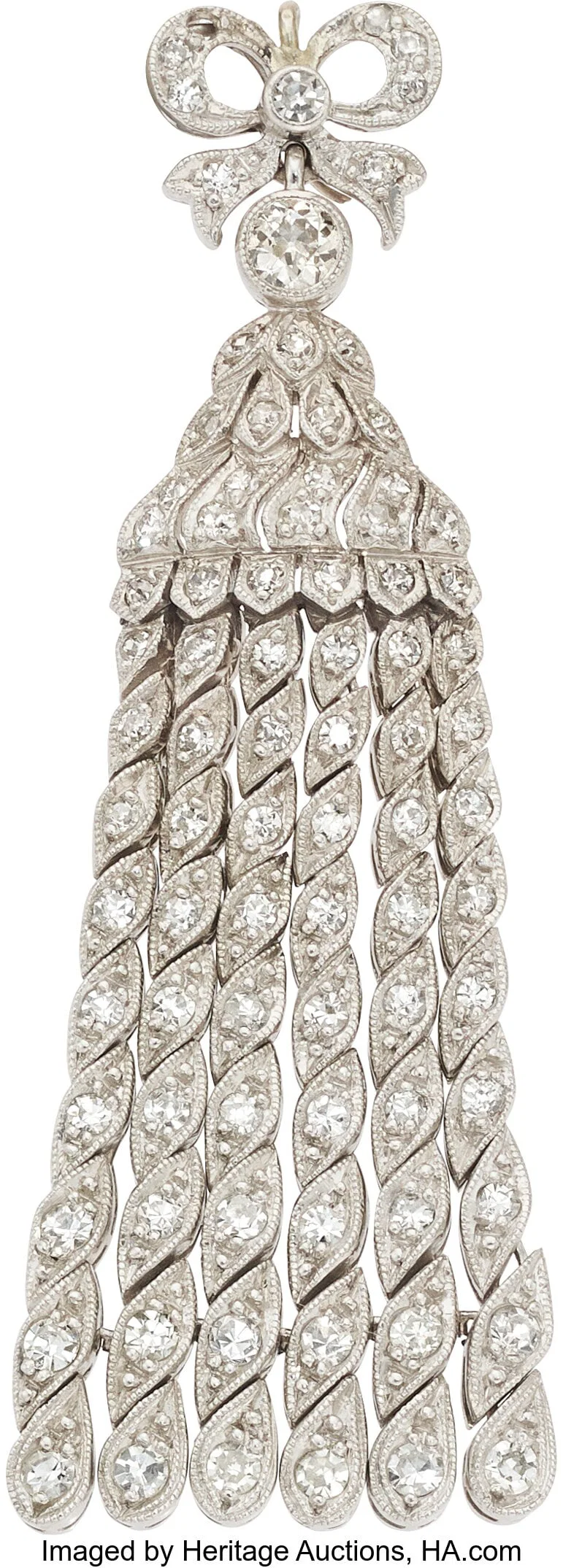 Art Deco Diamond, Platinum, White Gold Component