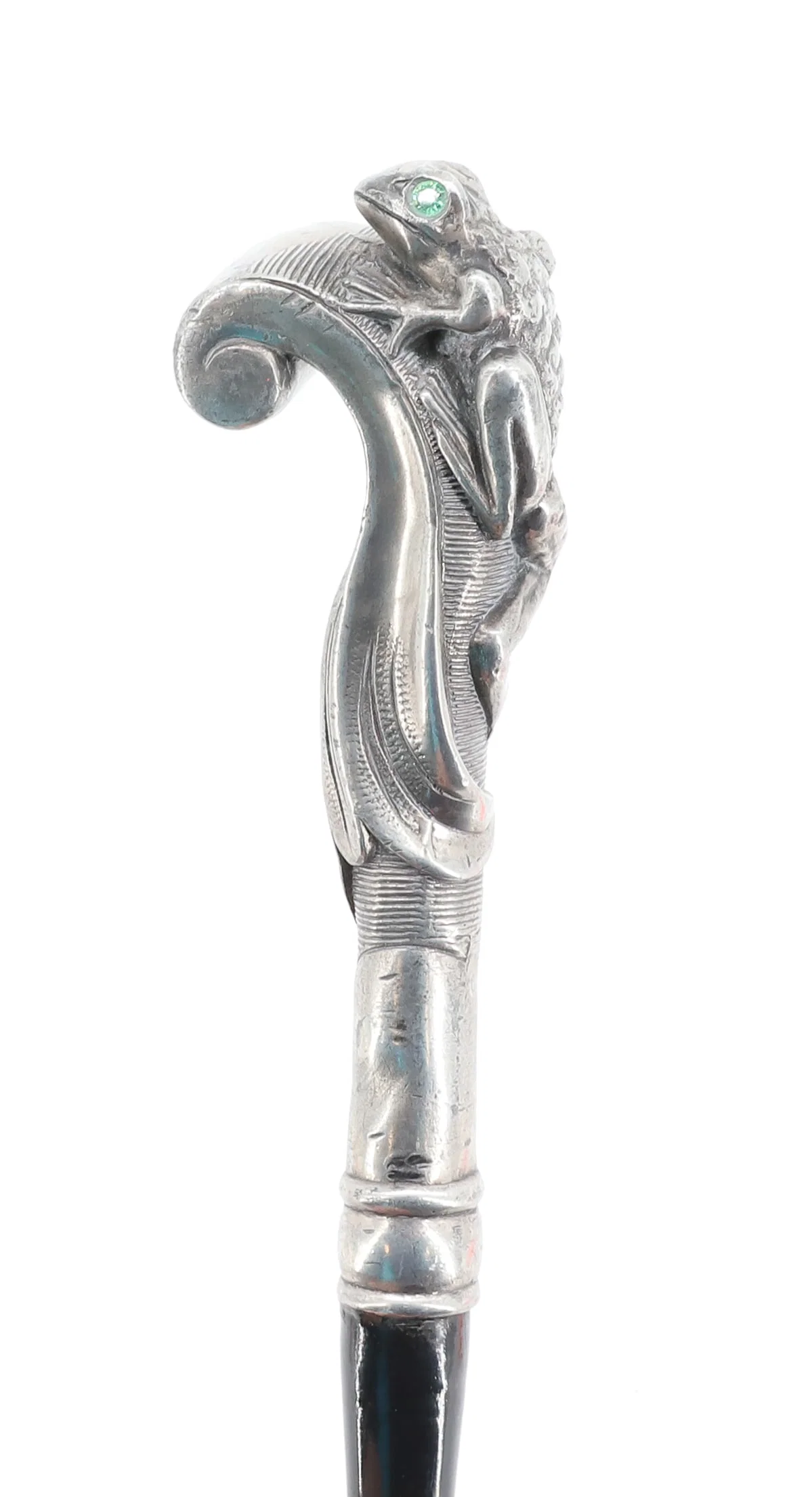 ART NOUVEAU-STYLE "FROG" WALKING STICK