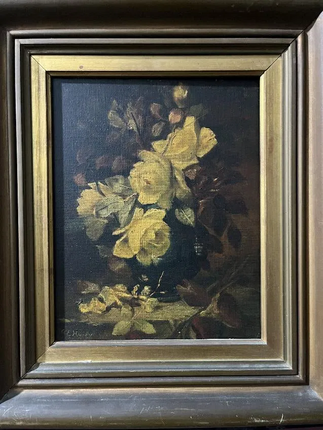Artist: Anna Eliza Hardy (1839-1934) Technique: oil painting on canvas. Measurements: 31 x 26 cm