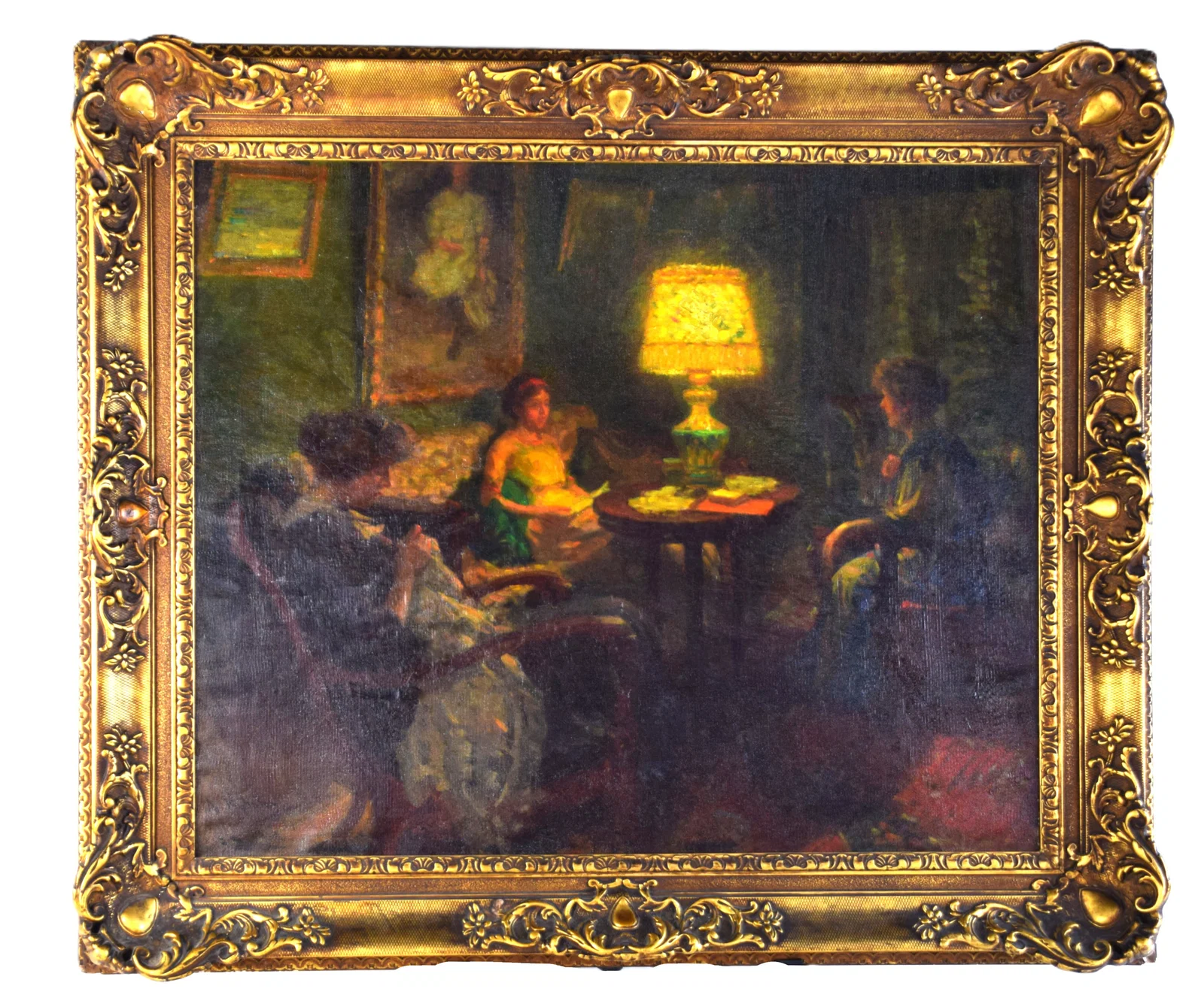 Arvid Nyholm Painting of 3 Ladys