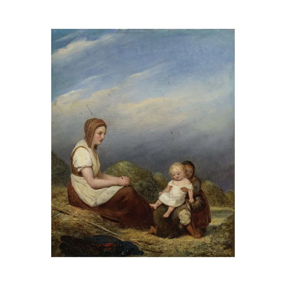 Ary Scheffer (Dordrecht 1795-1858 Argenteuil) La mère heureuse