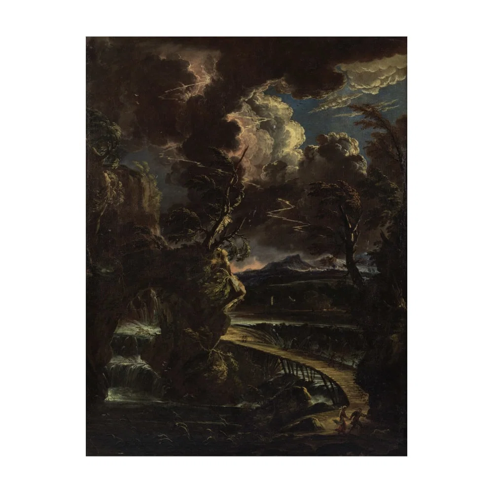 Atelier de Pieter Mulier le Jeune, dit Tempesta (Haarlem 1637-1701 Milan) Scène d'orage ani...