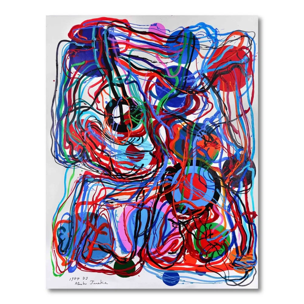 ATSUKO TANAKA (1932-2005), ATTRIBUTED TO, ACRYLIC ON CANVAS