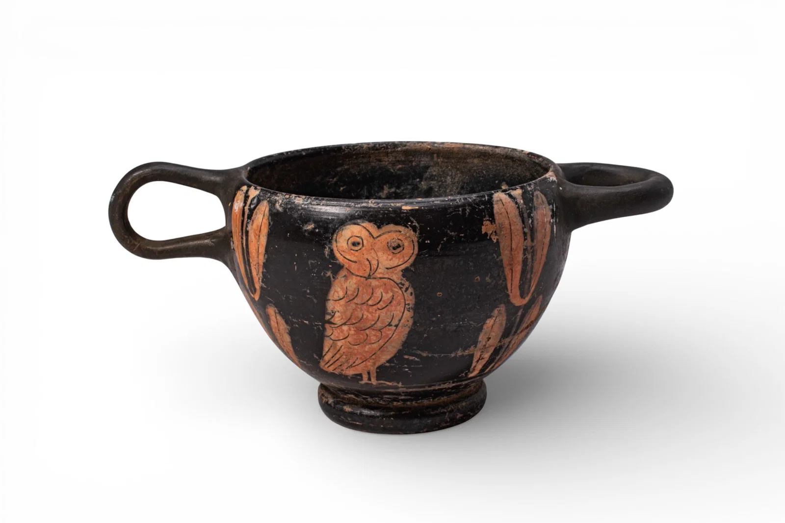 ATTIC RED-FIGURE SKYPHOS WITH OWLS