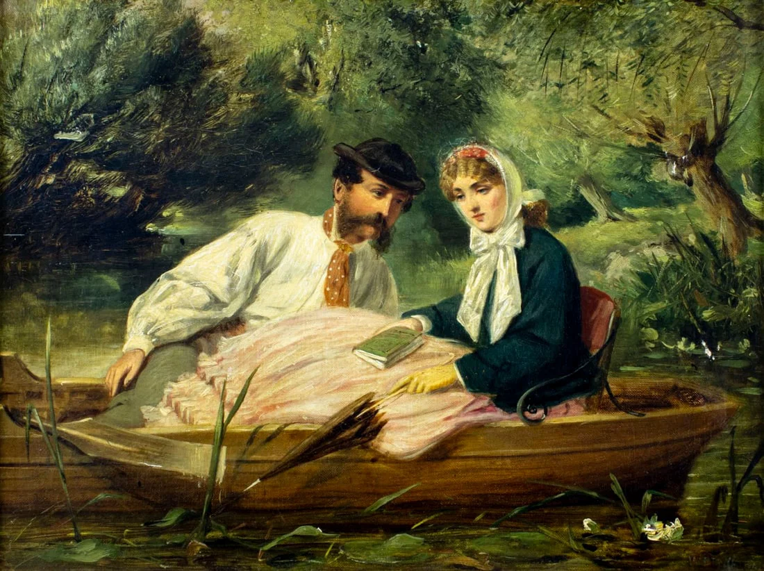 ATTR William Powell Frith (UK,1819-1909) oil painting antique