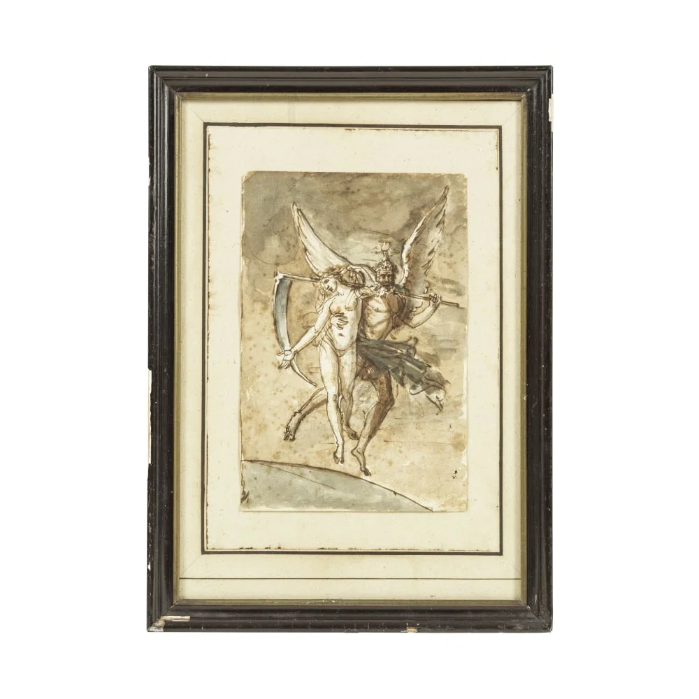 Attribué à Phillippe-Auguste Hennequin (Lyon 1762-1833 Leuze-en-Hainaut) Recto: Chrono...