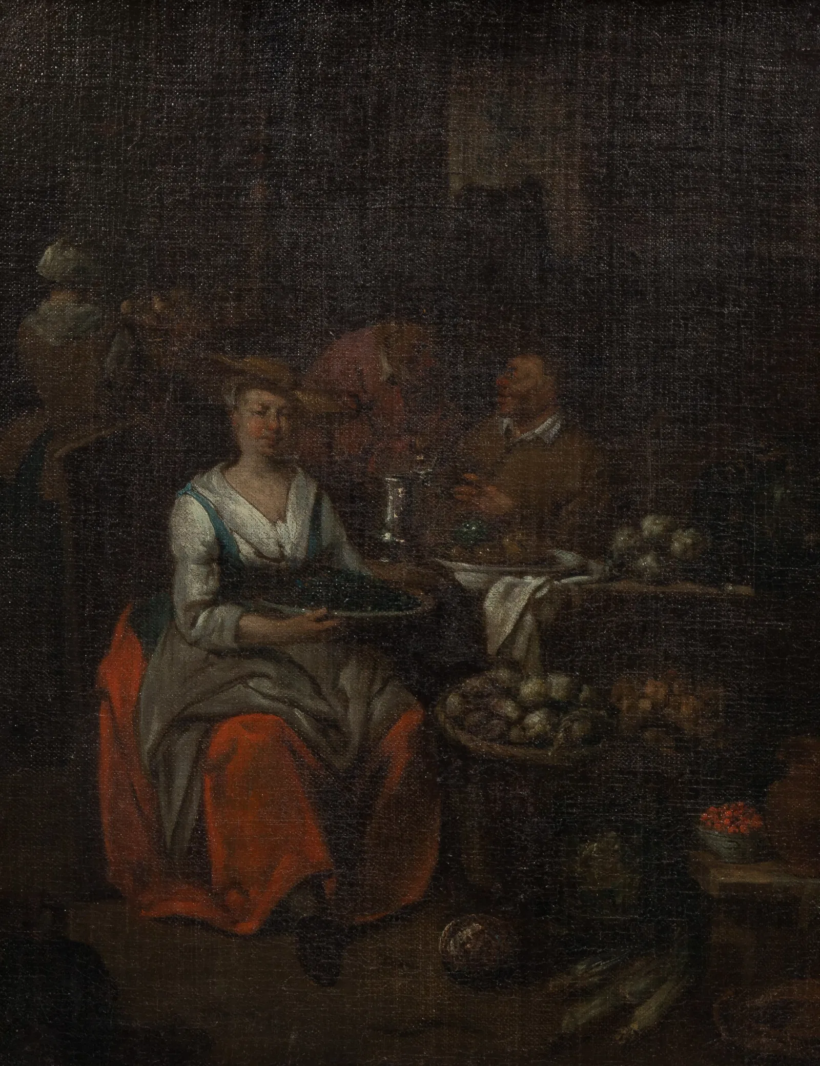 Attributed to Jan Baptist Lambrechts (Flemish, 1680-1731) Oil on Canvas