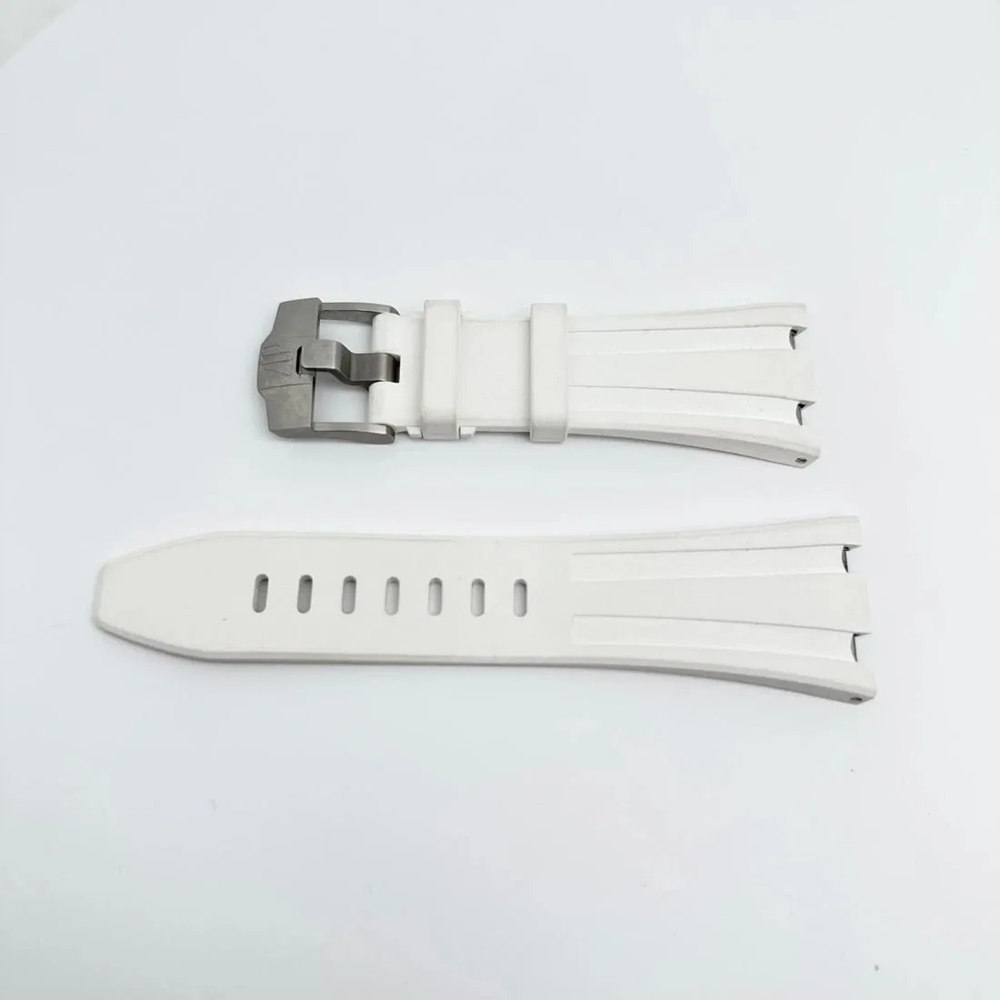 Audemars Piguet White Rubber Two-Piece Strap for Royal Oak 20mm
