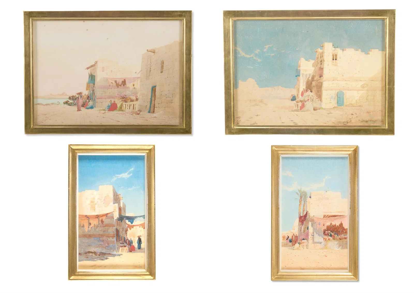 AUGUSTUS OSBOURNE LAMPLOUGH (BRITISH 1877-1930), FOUR STREET SCENES